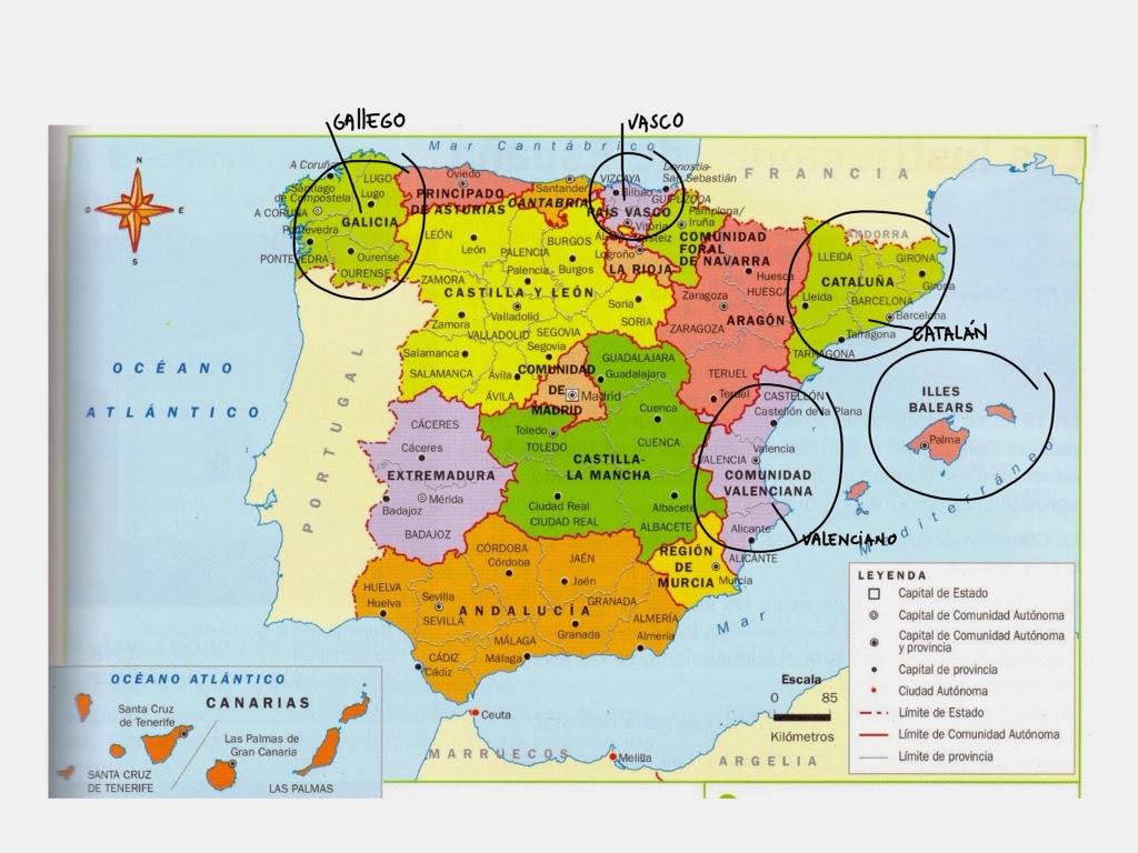 Idiomas oficiales de España }